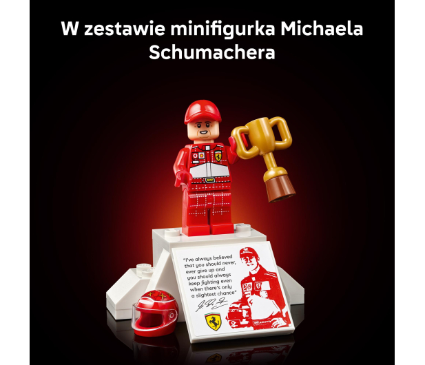 LEGO ICONS 11375 Ferrari F2004 i Michael Schumacher - 1489543 - zdjęcie 7
